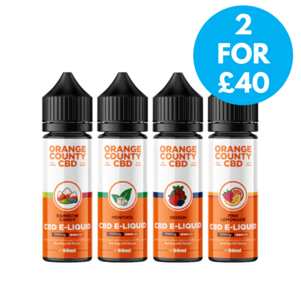 Orange County 1500mg Broad Spectrum CBD E-liquid 50ml